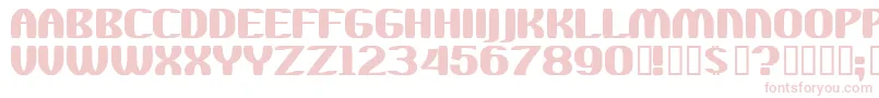 Wachaka Font – Pink Fonts on White Background