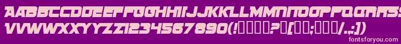 SfSportsNightNsAlternate Font – Pink Fonts on Purple Background