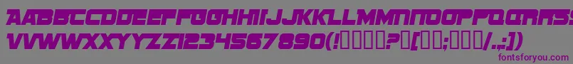 SfSportsNightNsAlternate Font – Purple Fonts on Gray Background