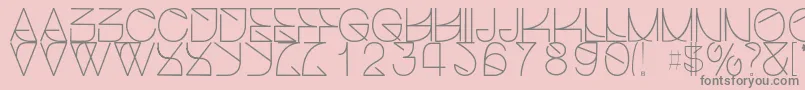 Helveticastrugglelight Font – Gray Fonts on Pink Background