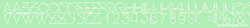 Helveticastrugglelight Font – White Fonts on Green Background