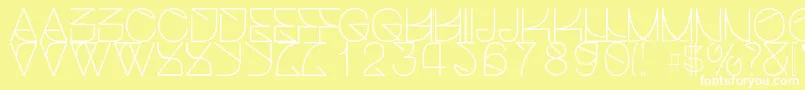 Helveticastrugglelight Font – White Fonts on Yellow Background