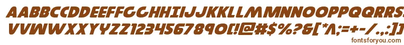 Шрифт Governorexpandital – коричневые шрифты на белом фоне