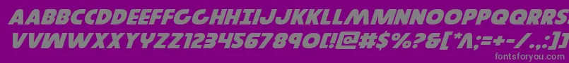 Governorexpandital Font – Gray Fonts on Purple Background