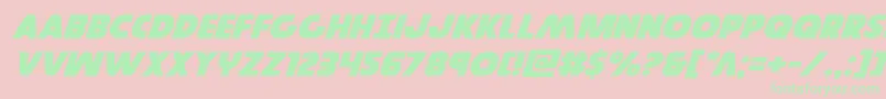 Governorexpandital Font – Green Fonts on Pink Background