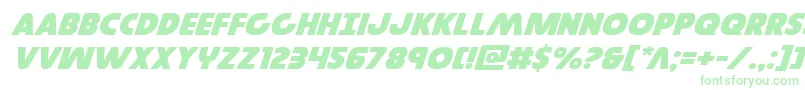 Governorexpandital Font – Green Fonts on White Background