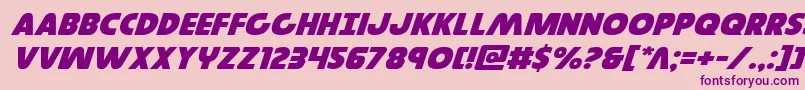 Governorexpandital Font – Purple Fonts on Pink Background