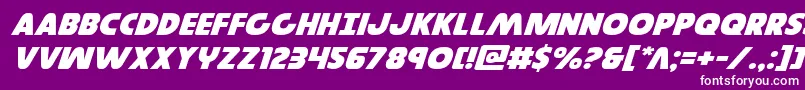 Governorexpandital Font – White Fonts on Purple Background