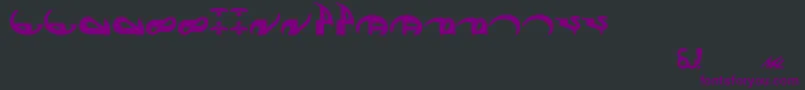 Шрифт Veknoid – фиолетовые шрифты на чёрном фоне