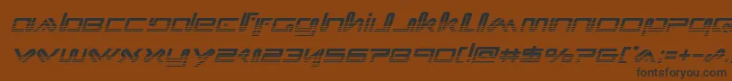 Шрифт Xephyrhalfital – чёрные шрифты на коричневом фоне