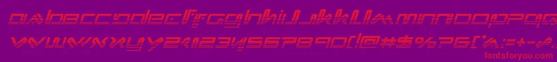 fuente Xephyrhalfital – Fuentes Rojas Sobre Fondo Morado