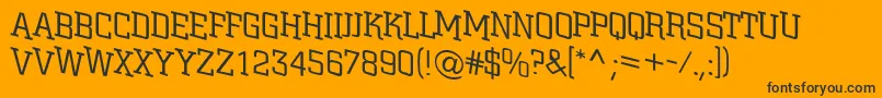 Cityn20 Font – Black Fonts on Orange Background