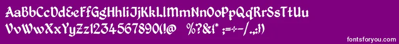 More about KingthingsPetrock Font KingthingsPetrock Font – White Fonts on Purple Background