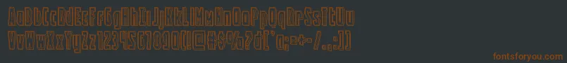 Battleworldengrave Font – Brown Fonts on Black Background