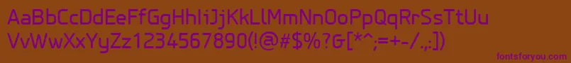 Шрифт PfisotextproRegular – фиолетовые шрифты на коричневом фоне
