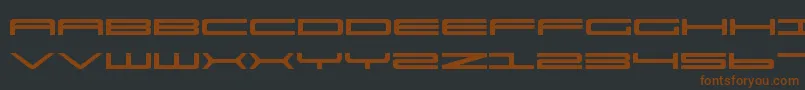 Шрифт Ultrav2 – коричневые шрифты на чёрном фоне