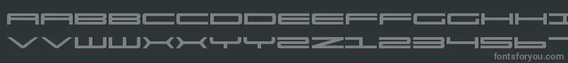 Ultrav2-Schriftart – Graue Schriften auf schwarzem Hintergrund