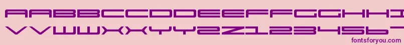 Ultrav2-fontti – violetit fontit vaaleanpunaisella taustalla
