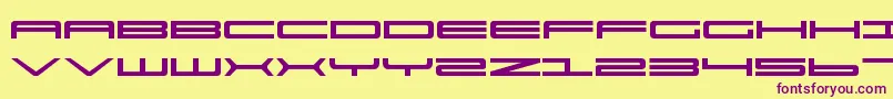 Ultrav2 Font – Purple Fonts on Yellow Background