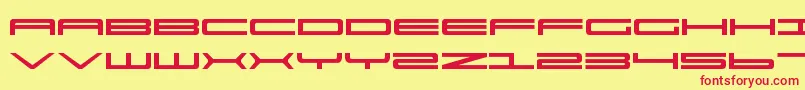 Ultrav2 Font – Red Fonts on Yellow Background