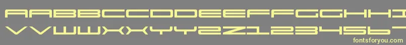 Ultrav2 Font – Yellow Fonts on Gray Background