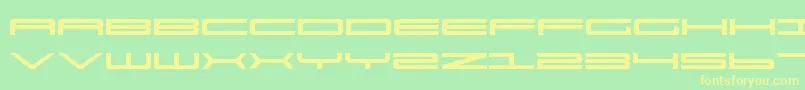 Ultrav2 Font – Yellow Fonts on Green Background