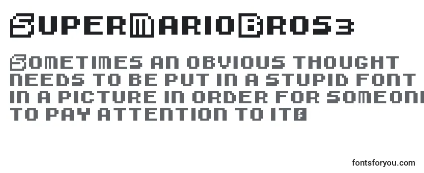 Review of the SuperMarioBros3 Font