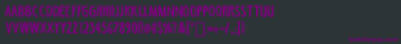 Czcionka BlackCoffeeShadow – fioletowe czcionki na czarnym tle