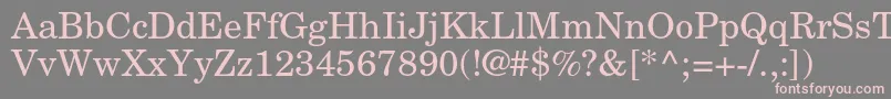 NewcenturyschlbkltstdRoman Font – Pink Fonts on Gray Background