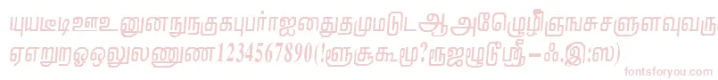 NirmalaRegular Font – Pink Fonts on White Background