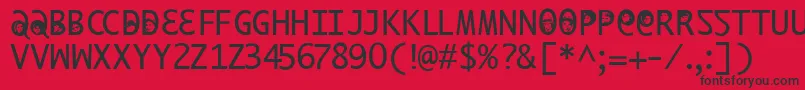 Ilikeoffenbachxtra Font – Black Fonts on Red Background