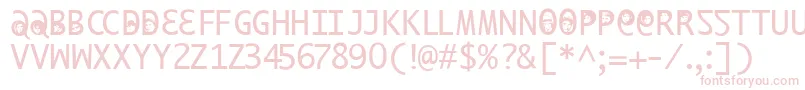 Ilikeoffenbachxtra Font – Pink Fonts on White Background
