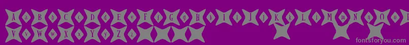 Fonte GyrlFriday – fontes cinzas em um fundo violeta