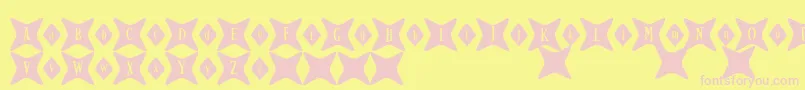 GyrlFriday Font – Pink Fonts on Yellow Background