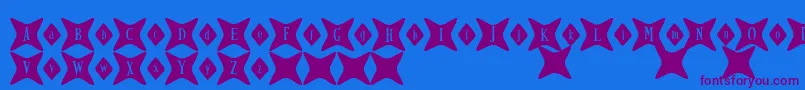 GyrlFriday Font – Purple Fonts on Blue Background