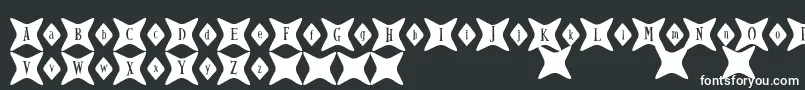 Шрифт GyrlFriday – белые шрифты на чёрном фоне
