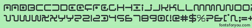Sagan Font – Black Fonts on Green Background