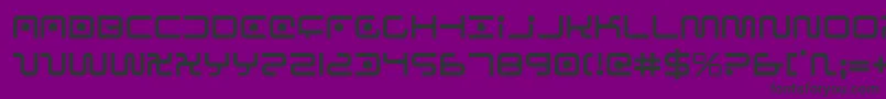 フォントSagan – 紫の背景に黒い文字