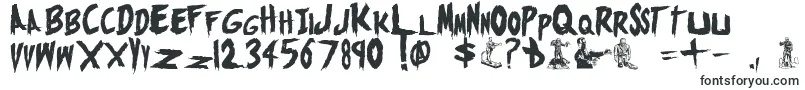 Шрифт MonstersAttack – шрифты для стикеров