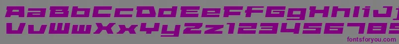 フォントElephantAOblique – 紫色のフォント、灰色の背景