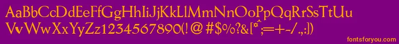 Más sobre la fuente AesopRegular fuente AesopRegular – Fuentes Naranjas Sobre Fondo Morado