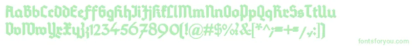 DeutschGotischHeavy-Schriftart – Grüne Schriften