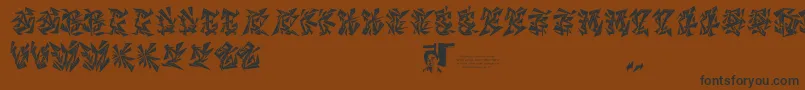 Chasezenblight Font – Black Fonts on Brown Background