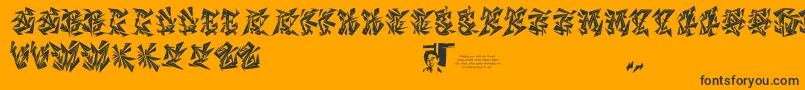 Chasezenblight Font – Black Fonts on Orange Background