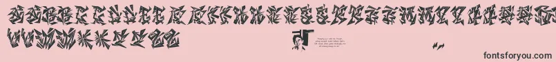 Chasezenblight Font – Black Fonts on Pink Background