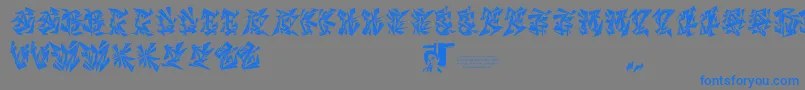 Chasezenblight Font – Blue Fonts on Gray Background