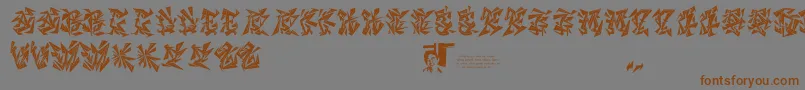 Chasezenblight Font – Brown Fonts on Gray Background