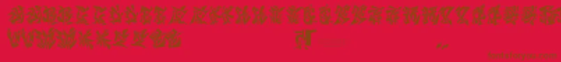 Chasezenblight Font – Brown Fonts on Red Background