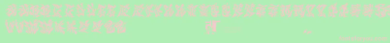 Chasezenblight Font – Pink Fonts on Green Background