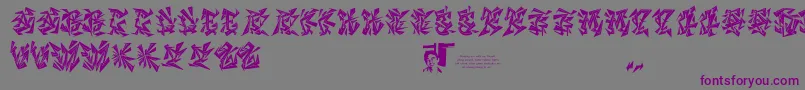 Chasezenblight Font – Purple Fonts on Gray Background